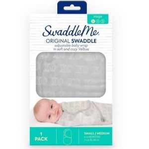 SwaddleMe Original Soft & Cozy Velboa Swaddle Wrap 0-3 Months - Hugs & Kisses